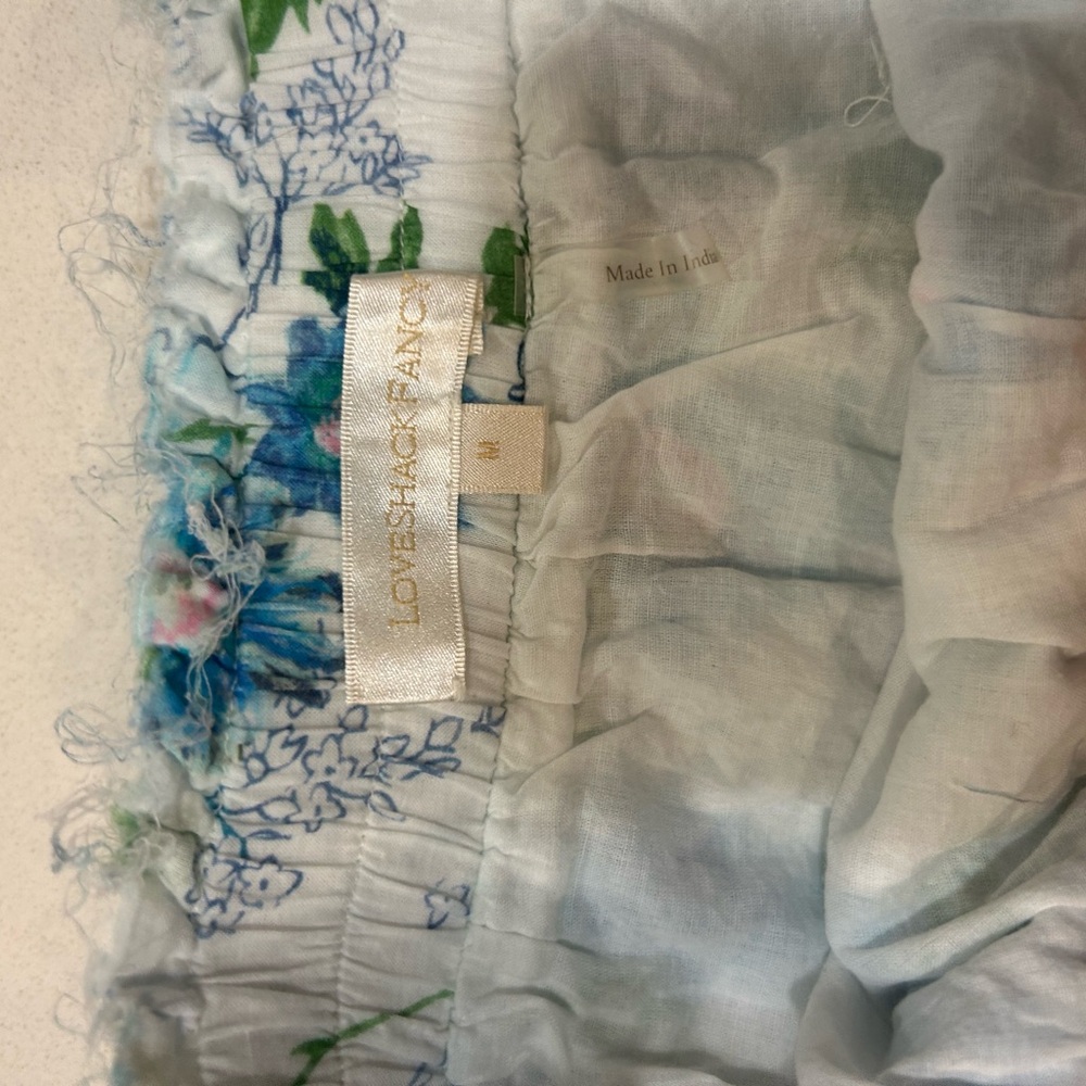 LoveShackFancy Blue and White Floral Quilt - Picture 2 of 3